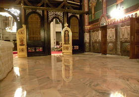 Montaj pardoseala din marmura la Catedrala Sf. Treime din Arad-7