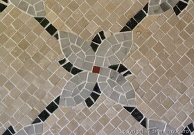 Mozaic din marmura realizat manual, piesa cu piesa 13
