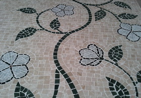Mozaic din marmura realizat manual, piesa cu piesa 26