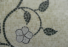 Mozaic din marmura realizat manual, piesa cu piesa 23