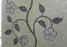 Mozaic din marmura realizat manual, piesa cu piesa 25